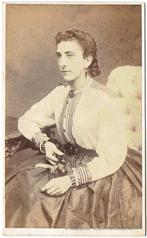 Prachtige CDV Moeder Boermans 1875, Radermacher Rotterdam, Foto, Ophalen of Verzenden, Zo goed als nieuw, Voor 1940