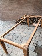 Teak ondersel eettafel, Huis en Inrichting, Tafels | Eettafels, 200 cm of meer, Zo goed als nieuw, Rechthoekig, 50 tot 100 cm