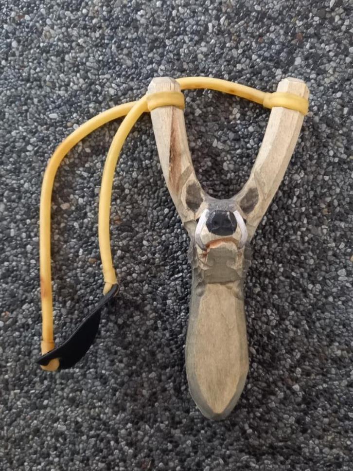 * Houten handgemaakte kinderkatapult *, Kinderen en Baby's, Speelgoed | Buiten | Los speelgoed, Gebruikt, Verzenden