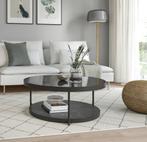 Frötorp salontafel antraciet zwart marmer glas Ikea, Ophalen, 50 tot 100 cm, Minder dan 50 cm, Rechthoekig