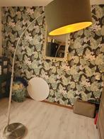 Mooie hoge booglamp, Huis en Inrichting, Lampen | Vloerlampen, Ophalen, Zo goed als nieuw, Metaal, 150 tot 200 cm