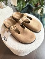 Nieuwe Zara suede instappers / clogs - maat 41, Bruin, Nieuw, Ophalen of Verzenden, Zara