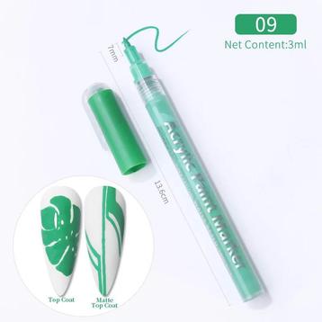 Water Kleur Inkt Nagels Schildereny Pen Nailart beschikbaar voor biedingen