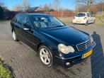 Mercedes-Benz C-Klasse 2.2 CDI C220 Combi AUT 2006 Zwart, Auto's, Automaat, 4 cilinders, Leder en Stof, Zwart