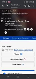Symphonica in rosso, Tickets en Kaartjes, Twee personen, Juni