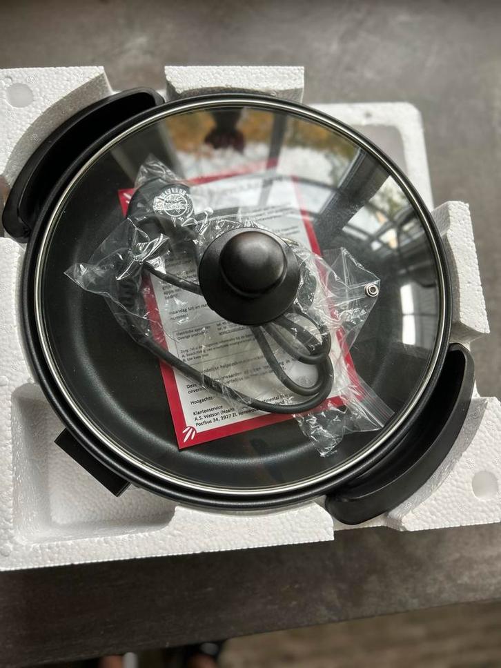 Elektrische Hapjespan 30cm met Thermostaat, Witgoed en Apparatuur, Grillplaten, Nieuw, Ophalen