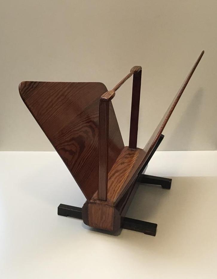 Vintage Scandinavische lectuur bak, Huis en Inrichting, Woonaccessoires | Krantenbakken en Lectuurbakken, Ophalen of Verzenden