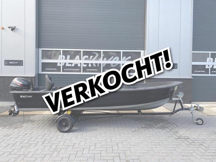 Visboot *verkocht*, Watersport en Boten, Vis- en Consoleboten, Gebruikt, Tot 10 pk, 3 tot 6 meter, Benzine, Buitenboordmotor, Polyester