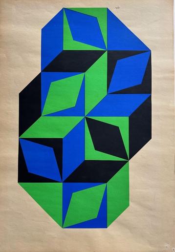 Victor Vasarely litho beschikbaar voor biedingen