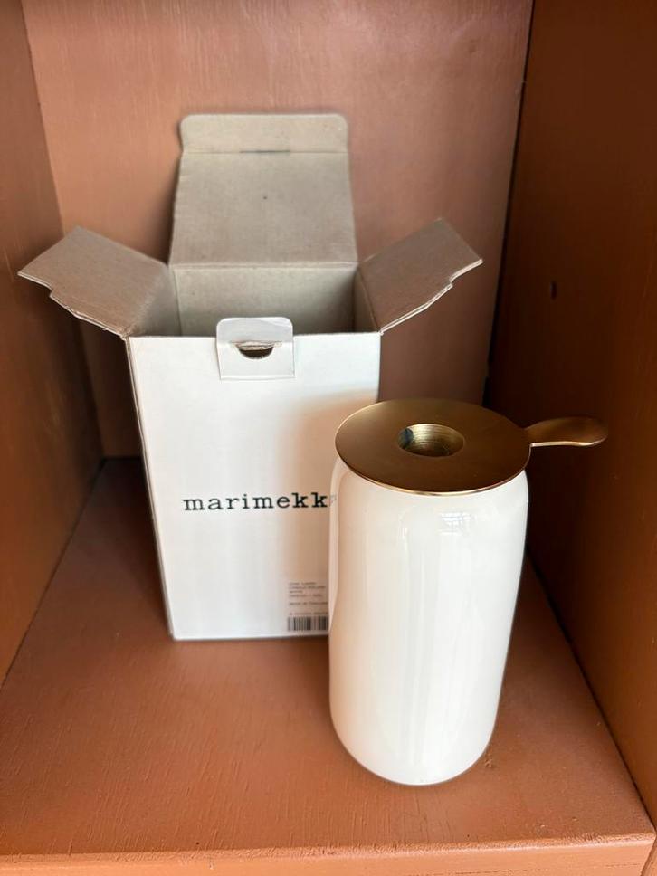 Witte Kaarsenhouder Marimekko van de selectie "Oiva Liekki", Huis en Inrichting, Woonaccessoires | Kandelaars en Kaarsen, Nieuw