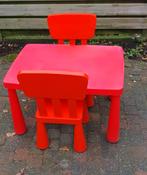 Tafel en 2 stoeltjes kinderen, Kinderen en Baby's, Kinderkamer | Tafels en Stoelen, Ophalen, Gebruikt, Tafel(s) en Stoel(en)
