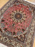 Vintage handgeknoopt perzisch tapijt tabriz 50raj 215x152, Huis en Inrichting, Info@SlatsAntiek.nl, Perzisch, 150 tot 200 cm, 200 cm of meer