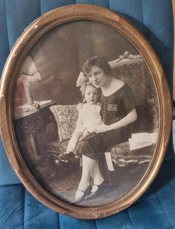 Brocante Franse oude foto gesigneerd Coppée ca 1930  beschikbaar voor biedingen