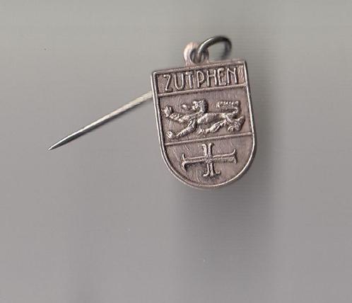 Zutphen Stadswapen speldje, Verzamelen, Speldjes, Pins en Buttons, Gebruikt, Speldje of Pin, Overige onderwerpen, Ophalen of Verzenden