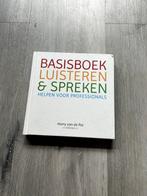 Basisboek luisteren & spreken - Harry van de Pol, Ophalen of Verzenden, Zo goed als nieuw, Overige niveaus, Nederlands