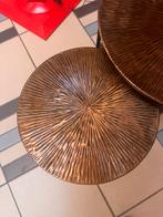 Set van 3 bronzen salontafels, Ophalen, Overige materialen, 50 tot 100 cm, Rond