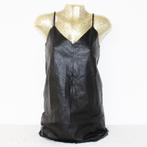 Mooi Soepel H&M Leather Look Jurkje (Maat 36) - 66 € 20,-, Kleding | Dames, Jurken, H&M, Zwart, Ophalen of Verzenden, Zo goed als nieuw