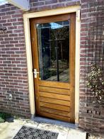 2 Hardhouten buitendeuren (merbau), Huis en Inrichting, Ophalen, Zo goed als nieuw