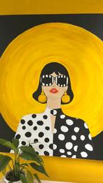 Schilderij Acryl op doek 100x120, Antiek en Kunst, Ophalen