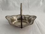 Vintage verzilverd hengselmandje / bonbonmandje., Ophalen of Verzenden