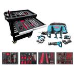 E-Tools 173191 154 Delige Gevulde Gereedschapswagen + Makita, Niet ingevuld, Niet ingevuld, Niet ingevuld