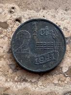 2 1/2 cent 1941 Wilhelmina zink, mooie kwaliteit, Koningin Wilhelmina, Ophalen of Verzenden, Losse munt