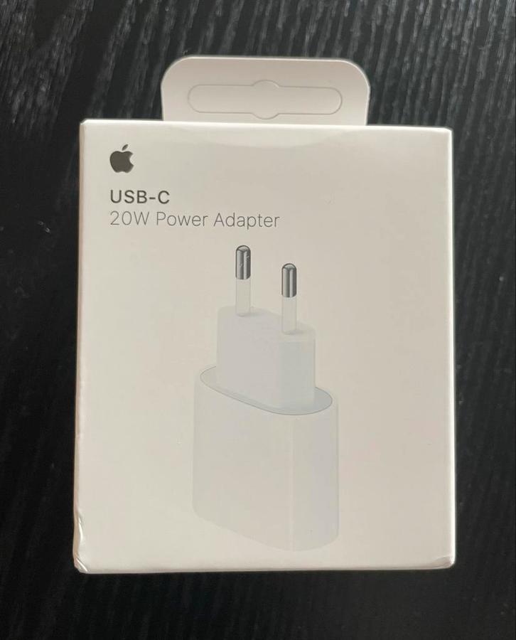 Apple 20W Power Adapter Oplader - NIEUW, Telecommunicatie, Mobiele telefoons | Telefoon-opladers, Nieuw, Apple iPhone, Ophalen of Verzenden