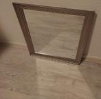 Mooie rechthoekige spiegel met zilveren rand, Minder dan 50 cm, Gebruikt, Ophalen of Verzenden, Minder dan 100 cm