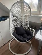 Witte hangstoel - 190x80x70 cm, Huis en Inrichting, Stoelen, Kunststof, Gebruikt, Wit, Ophalen of Verzenden
