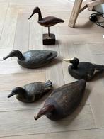 Ouden antieke houten eenden 5 stuks, Antiek en Kunst, Antiek | Woonaccessoires, Ophalen