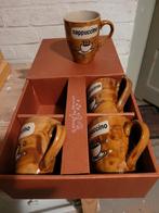 Cappuccino bekers - bruin 4x in special gift doos, Huis en Inrichting, Keuken | Servies, Ophalen, Glas, Overige stijlen, Kop(pen) en/of Schotel(s)