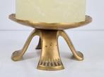 Vintage brutalist kandelaar messing mid century 1960 regency, Overige kleuren, N, Ophalen of Verzenden, N