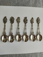 6 mooie oude verzilverde lepeltjes van Douwe Egberts, Antiek en Kunst, Antiek | Bestek, Verzenden