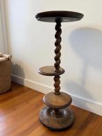 vintage houten pied de stal / bijzettafel / plantentafel, Ophalen