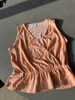 Zalm/wit Cotton Club overslag topje, maat XXL = L, Verzenden, Maat 42/44 (L), Nieuw, Oranje