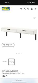 Ikea Wandplank, 200 cm of meer, Ophalen of Verzenden, Zo goed als nieuw, 25 tot 50 cm