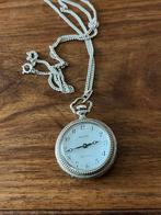 Hanghorloge ., Overige merken, Zakhorloge, Met ketting, Zilver