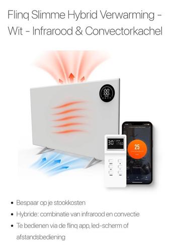 FlinQ Slimme Hybrid Verwarming - Infrarood & Convectorkachel beschikbaar voor biedingen