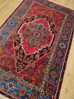 Vintage handgeknoopt perzisch tapijt goltoch 206x130, Info@SlatsAntiek.nl, 100 tot 150 cm, Perzisch, 200 cm of meer