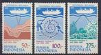 Indonesie Zonnebloem 1222/4 postfris 1985, Postzegels en Munten, Postzegels | Azië, Zuidoost-Azië, Ophalen of Verzenden, Postfris