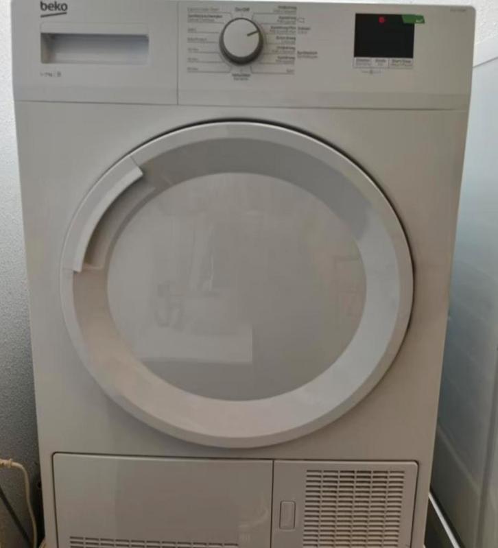 Beko Condensdroger 7kg - Energieklasse B, Witgoed en Apparatuur, Wasdrogers, Gebruikt, Condens, Voorlader, 6 tot 8 kg, 85 tot 90 cm