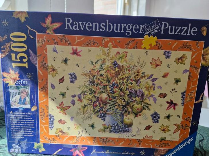 Ravensburger Puzzel 1500 stukjes - Herfst, Hobby en Vrije tijd, Denksport en Puzzels, Zo goed als nieuw, Legpuzzel, 500 t/m 1500 stukjes