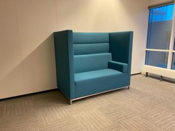 4 x Akoestische treinbank Ahrend Loungescape, lichtblauw - afbeelding 3