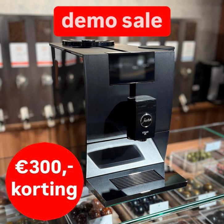 Jura ENA 8 Black (EC) DEMO KORTING, 25 maanden garantie, Witgoed en Apparatuur, Koffiezetapparaten, Zo goed als nieuw, Koffiebonen