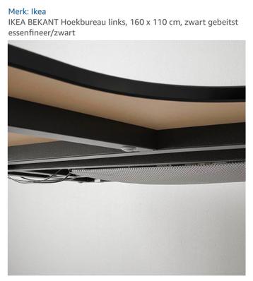 hoekbureau Ikea Bekant zwart 160 breed - afbeelding 8