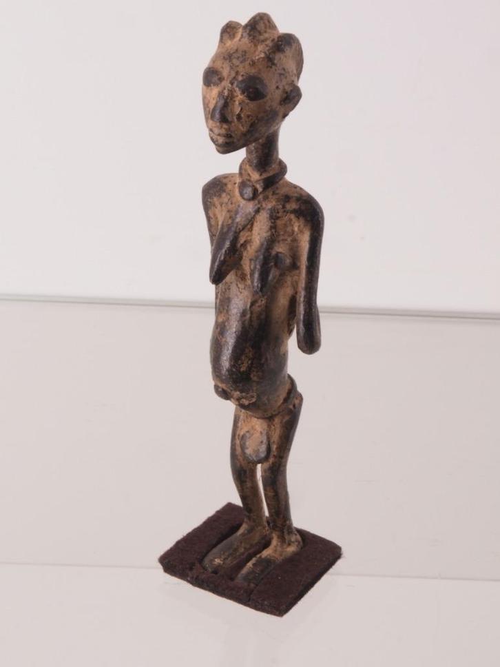 Brons Dogon vrouw fig. met kind (170305-06), Antiek en Kunst, Kunst | Niet-Westerse kunst, Ophalen of Verzenden