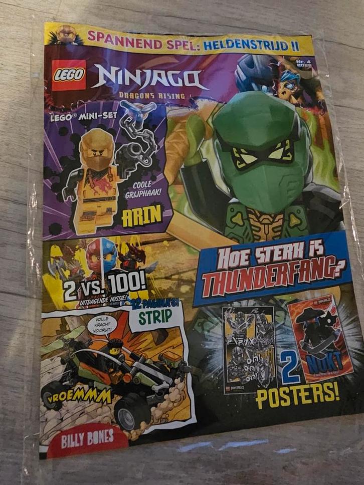 Nieuw Lego Ninjago Aarin tijdschrift + polybag, Kinderen en Baby's, Speelgoed | Duplo en Lego, Nieuw, Ophalen of Verzenden