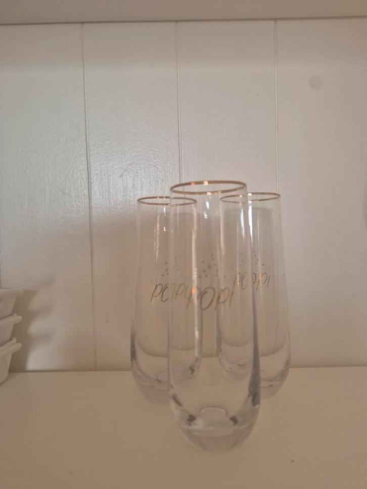 Riviera Maison Make It Pop Glazen - 3 stuks, Huis en Inrichting, Woonaccessoires | Vazen, Zo goed als nieuw, Overige kleuren, Minder dan 50 cm