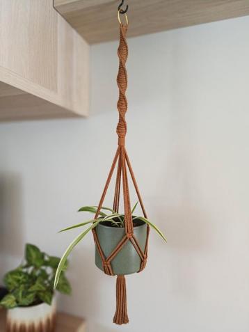 Macramé plantenhanger beschikbaar voor biedingen