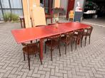 Stamtafel eettafel 290/240/190 x 90 cm tafel, Gebruikt, 200 cm of meer, Vijf personen of meer, Rechthoekig